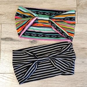 (3 for $25) Set of (2) head bands/ hair wraps NWOT